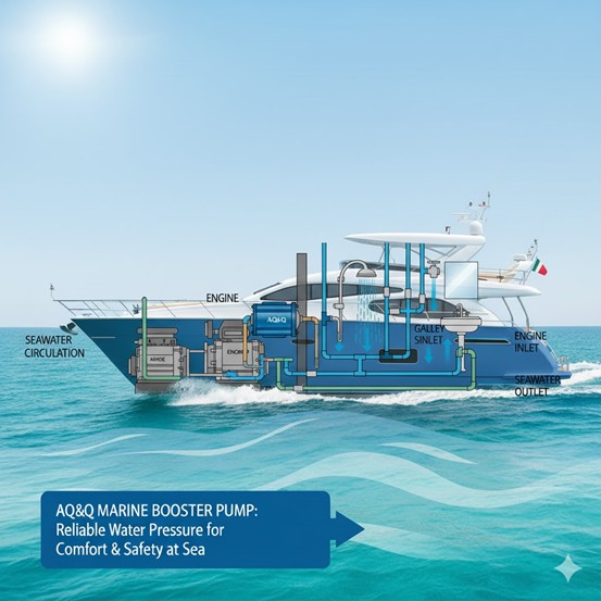 Zastosowanie pomp AQ&Q w systemach wodnych jednostek pływających